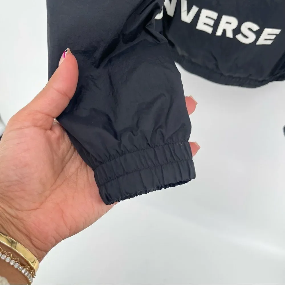 Converse Kid’s Colorblock Quarter Zip Pullover Windbreaker Jacket Small 8-10